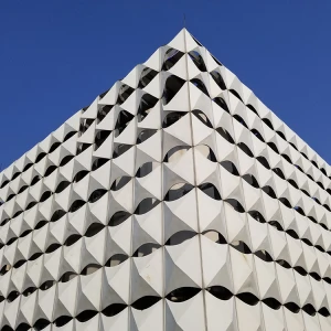 Painel de revestimento exterior para fachada de metal 3D
